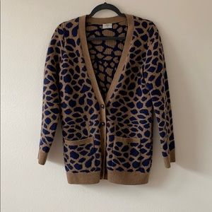 Leopard Knitted Cardigan